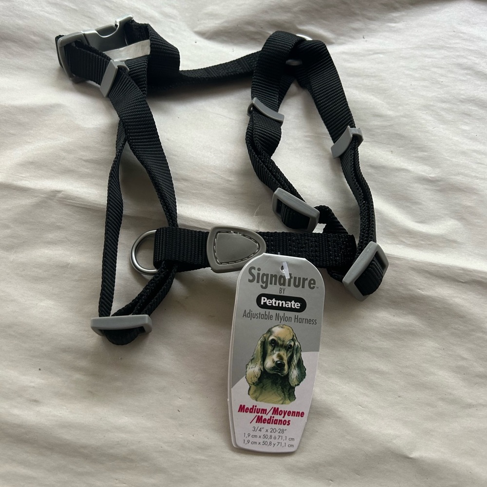 Petmate Signature Black Nylon Dog Harness